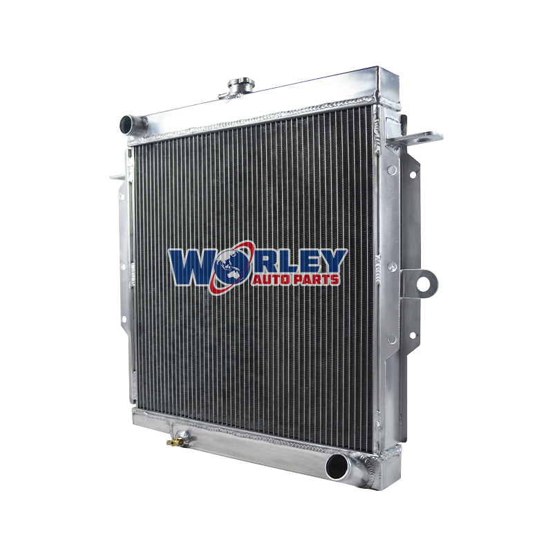 4Wolrey Aluminum Radiator Fits Toyota Land Cruiser Landcruiser 75 Series HZJ75 1990-2001 1991 1992 1993 1994