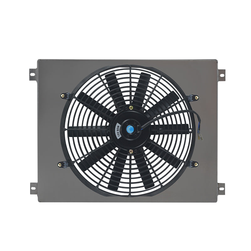 4Worley Aluminum Radiator Fan Shroud Kit Fits Aluminum Shroud + Fan for Ford Fairlane 1963-1969 / Ford Mustang 1967-1969 