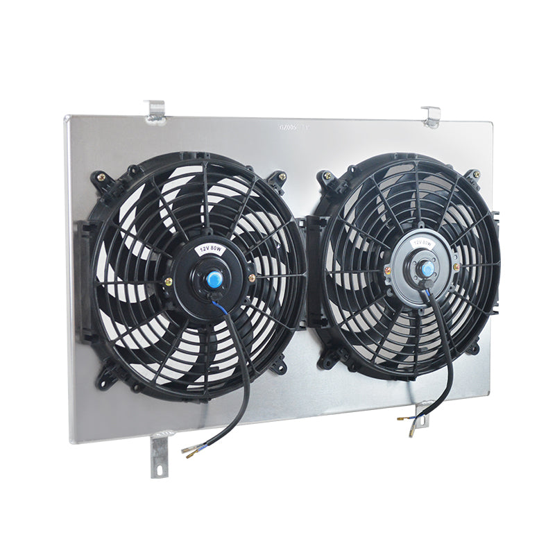 4Worley Aluminum Radiator Fan Shroud Kit Fits Aluminum Shroud + Fan for Nissan skyline R33 R34 RB25DET GTS-T Manual