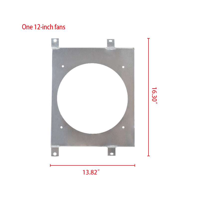 4Worley Aluminum Radiator Fan Shroud Kit Fits Ford Capri MK1 MK2 MK3 Kent 1.3L 1.6L/2.0 Essex/ Escort 1.6
