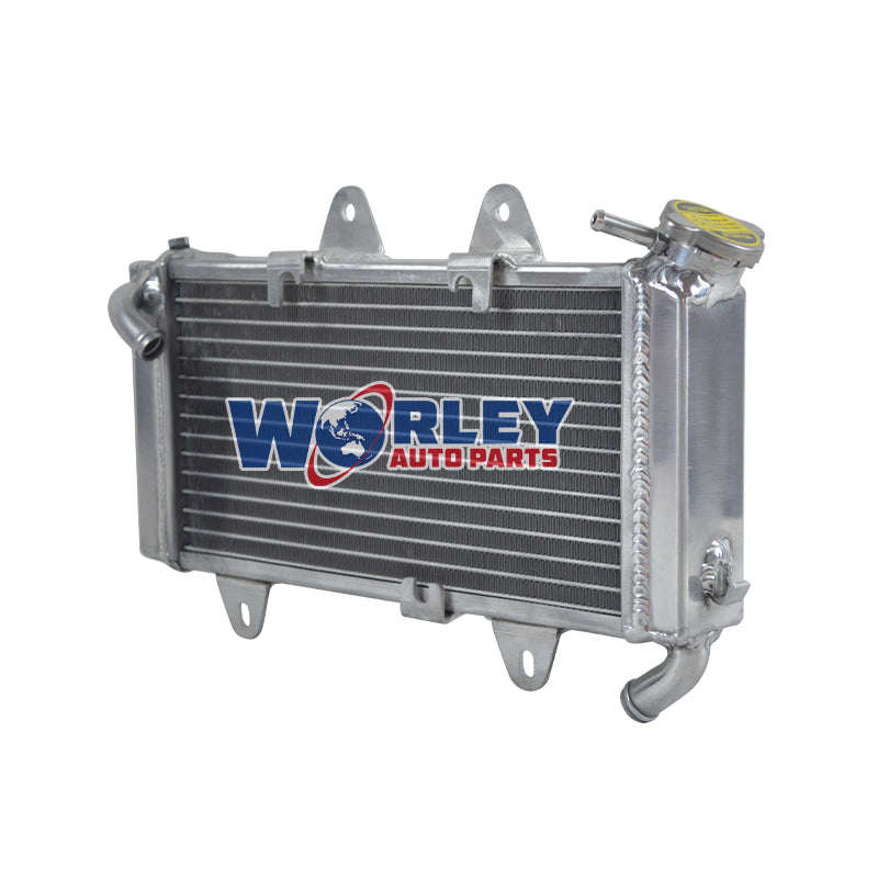 4Worley Aluminum Radiator For KTM 390 Duke Black/White ABS; 390 RC 2013-2016 2014 2015