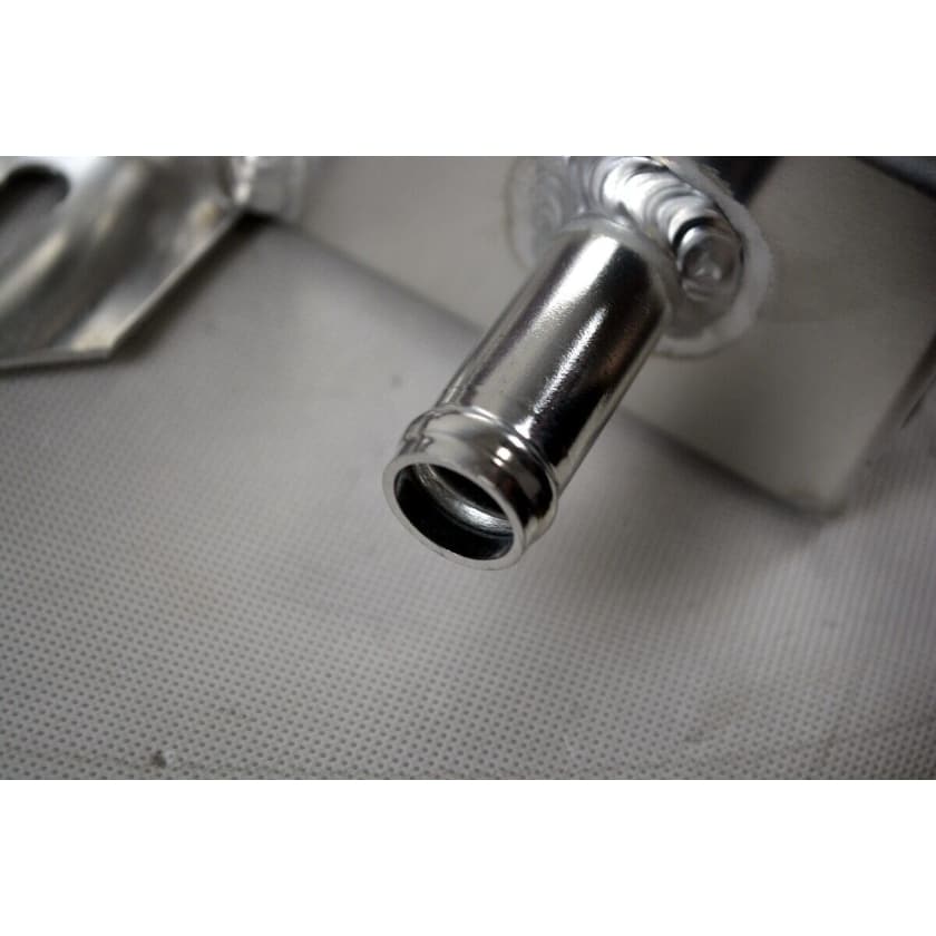 Wolrey 533x168x56 mm Universal Aluminum Air to Water Intercooler Liquid Heat Exchanger Inlet/Outlet 19mm