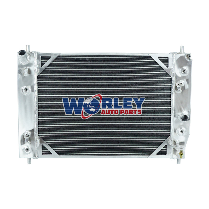 5Wolrey Aluminum Radiator FOR 2005-2013 Chevy Corvette C6 6.0L 6.2L 7.0L V8 2006 2007 2008 2009 2010 2011 2012