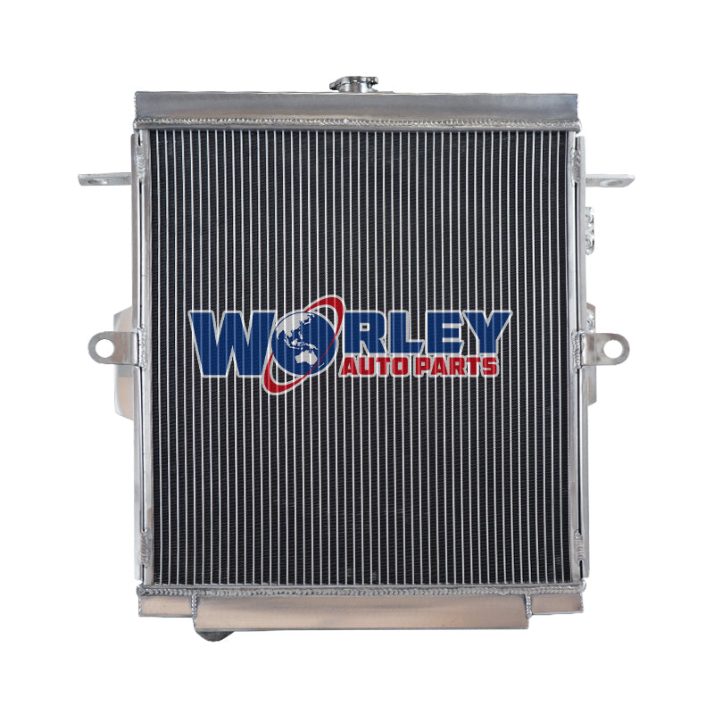 5Wolrey Aluminum Radiator Fit Toyota Landcruiser HDJ78 HDJ79 HZJ78 HZJ79 1HZ 4.2L