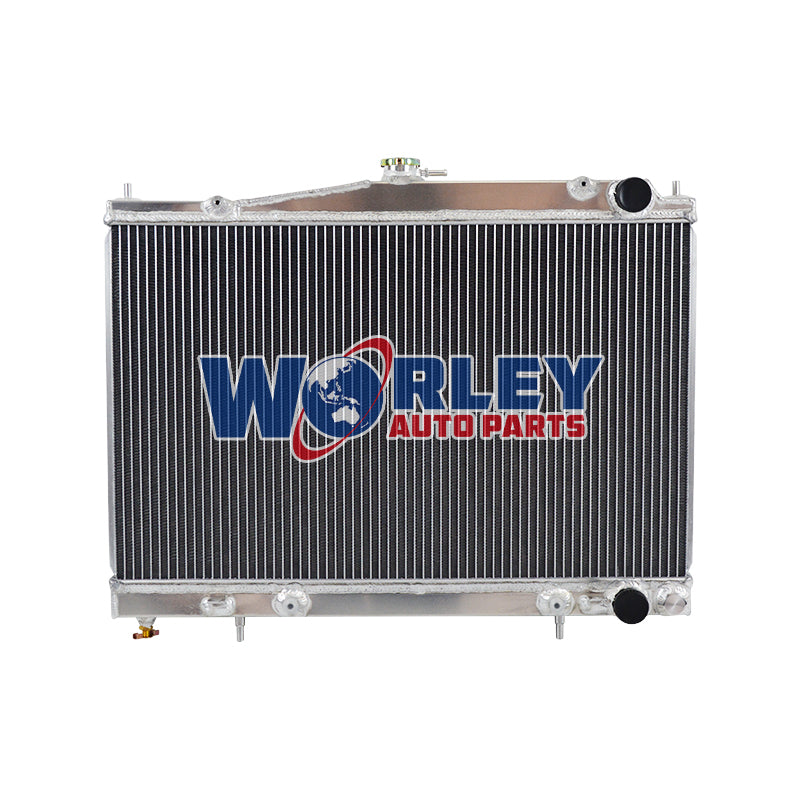 5Wolrey Aluminum Radiator Fits Nissan Pintara SKYLINE R33 R34 GT GTT GTR 1993-2003 AT 1994 1995 1996 1997 1998 1999 2000 2001 2002