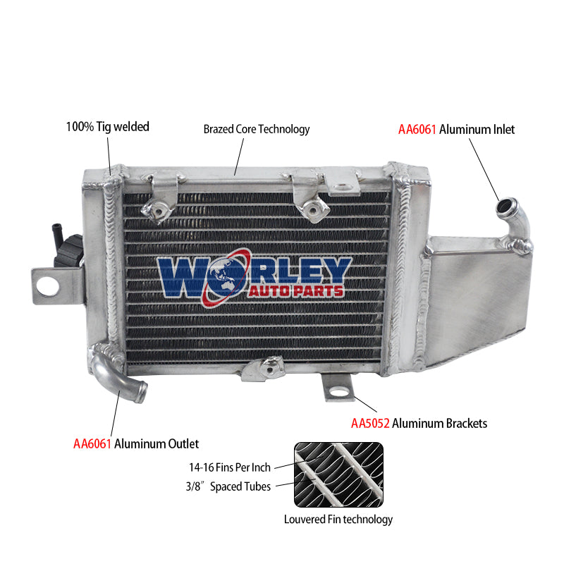 5Worley Aluminum Radiator FOR  Scorpa T ride