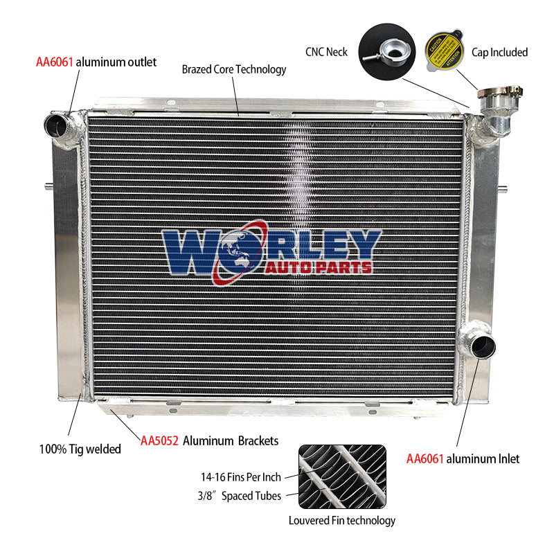 6Wolrey Aluminum Radiator Fits Holden Commodore VB VC VH VK V6 Manual