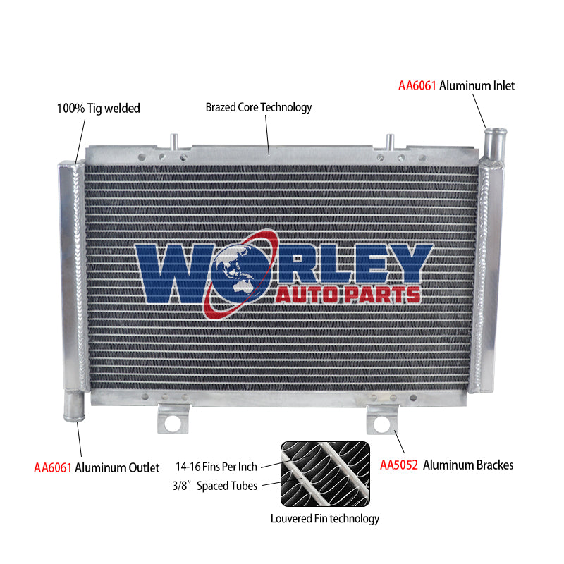 7Worley Aluminum Radiator Aluminum Radiator For CAN-AM CANAM Maverick Commander MAX 1000/800 R 2011-2021 2012 2013 2014 2015 2016 2017 2018 2019 2020