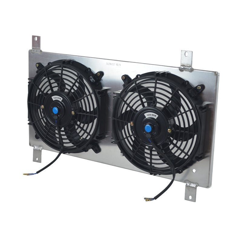 9Worley Aluminum Radiator Fan Shroud Kit Fits MAZDA MIATA MX5 MX-5 1990-1997 1991 1992 1993 1994 1995 1996