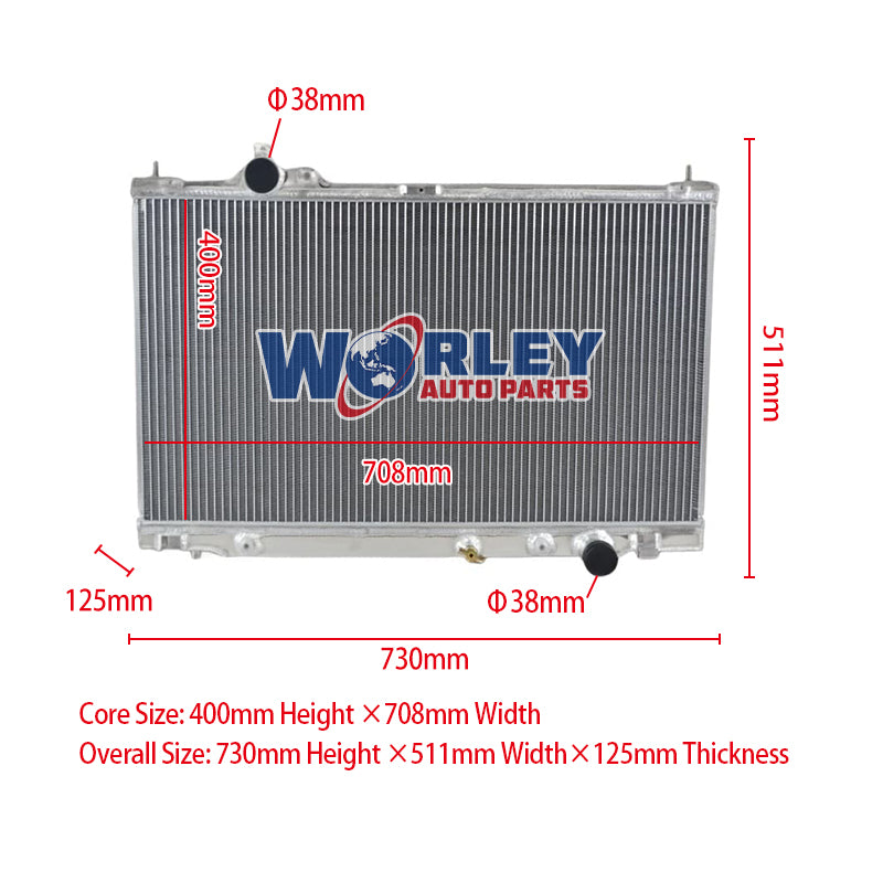 Wolrey Aluminum Radiator Fits LEXUS IS F USE20R 5.0L 8Cyl Manual Auto 9/2005-4/2013 2006 2007 2008 2009 2010 2011 2012