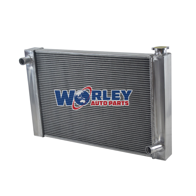 1Wolrey Aluminum Radiator Fits Chevy GM SBC BBC V8 Engine Universal 25.8"x18" Core