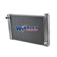 1Wolrey Aluminum Radiator Fits Chevy GM SBC BBC V8 Engine Universal 25.8"x18" Core