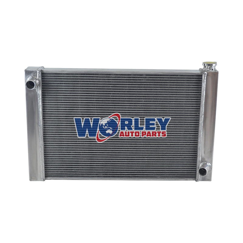 3Wolrey Aluminum Radiator Fits Chevy GM SBC BBC V8 Engine Universal 25.8"x18" Core