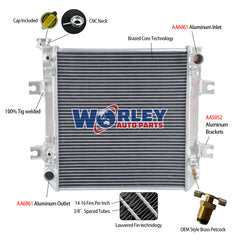 Wolrey Aluminum Radiator Fit NISSAN Forklift Auto Manual *400 X 438 Core