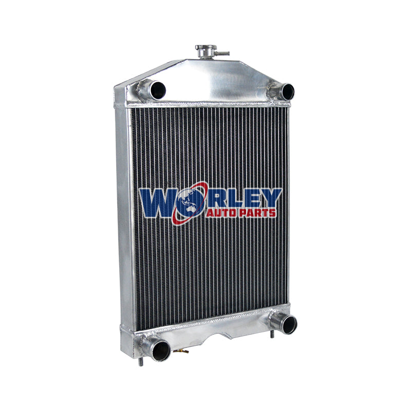3Wolrey Aluminum Radiator Fit Ford 2N/8N/9N Tractor W/flathead V8 Engine