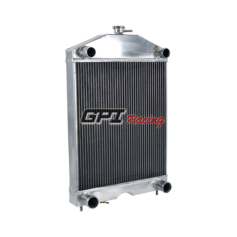 4Wolrey Aluminum Radiator Fit Ford 2N/8N/9N Tractor W/flathead V8 Engine