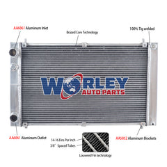 Wolrey Aluminum Radiator Fit Maserati Biturbo 2500 2.5L 1981-1994 1982 1983 1984 1985 1986 1987 1988