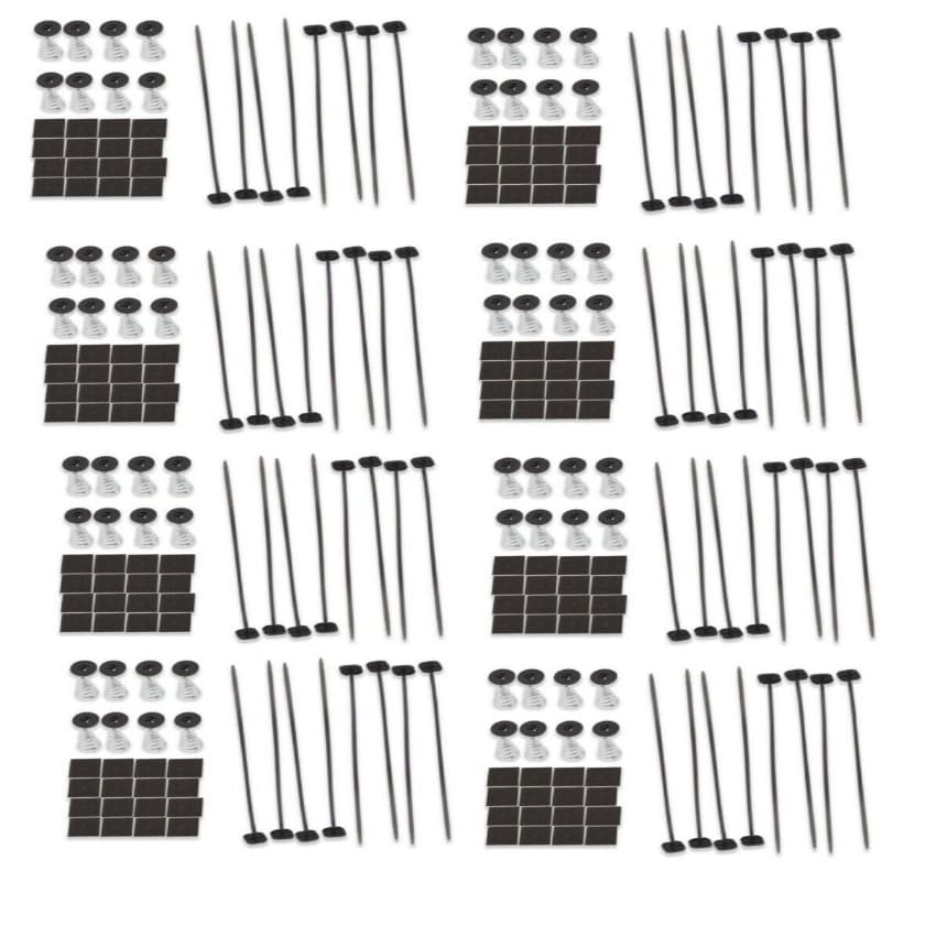 Worley Universal Electric Radiator Fan Tie Strap Mounting Kit Zip Ties Straps Tabs Spring