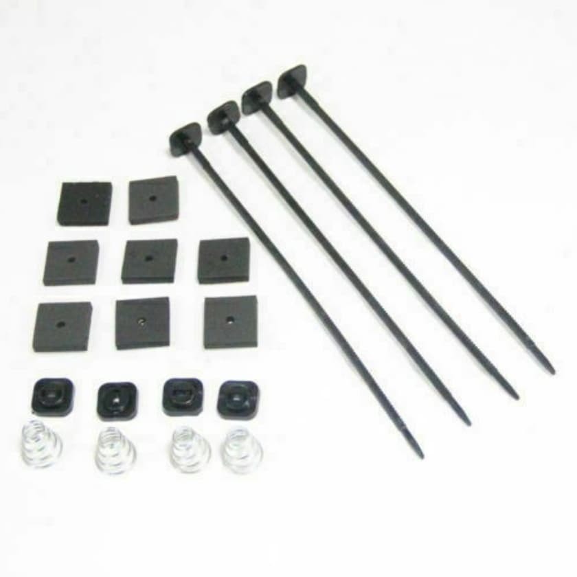 Worley Universal Electric Radiator Fan Tie Strap Mounting Kit Zip Ties Straps Tabs Spring