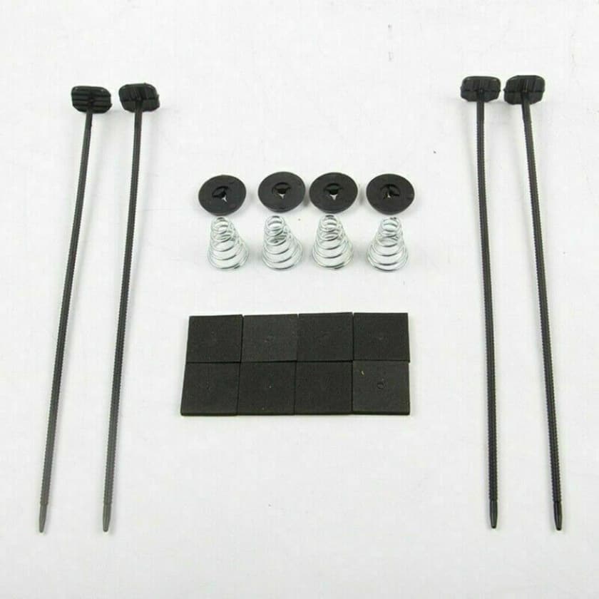 Worley Universal Electric Radiator Fan Tie Strap Mounting Kit Zip Ties Straps Tabs Spring