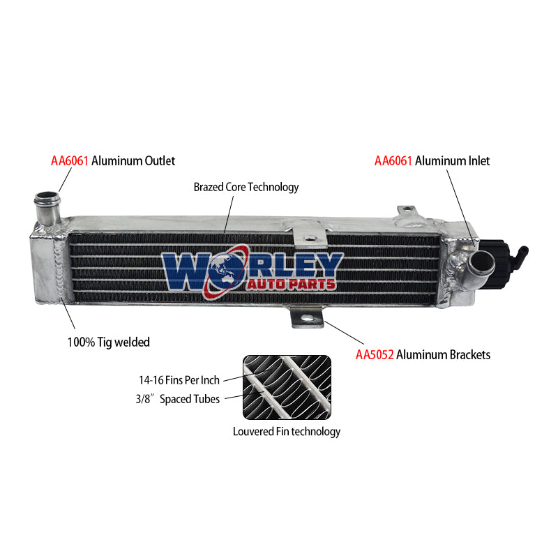 Wolrey Aluminum Radiator Fit GO KART ROTAX MINI-MAX / MICRO-MAX