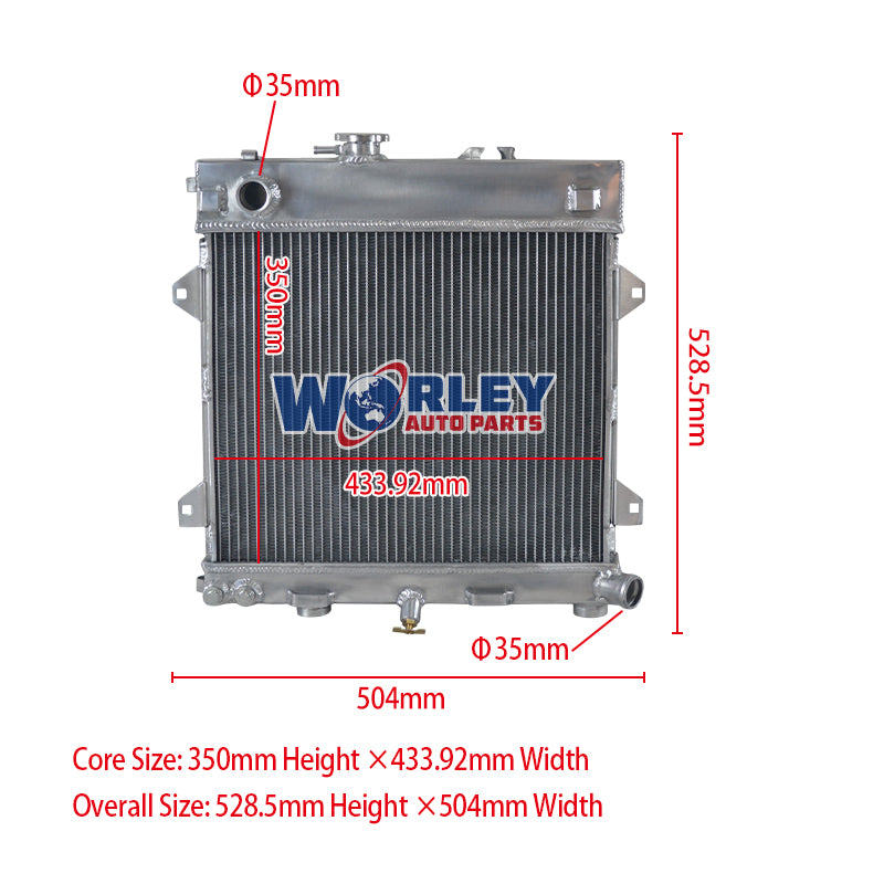 Wolrey Aluminum Radiator Fits BMW E30 M10 316i 318i 1982-1991 manual 1983 1984 1985 1986