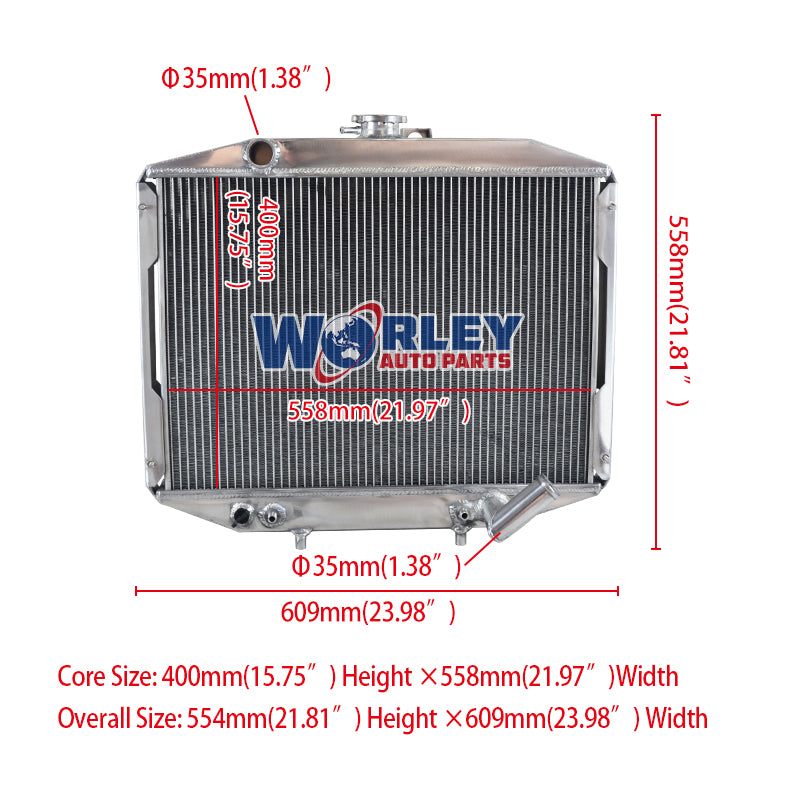 Wolrey Aluminum Radiator Fits Delica Express L300 Starwagon 2.0 2.4 2.5 1986-2007 1987 1988 1989