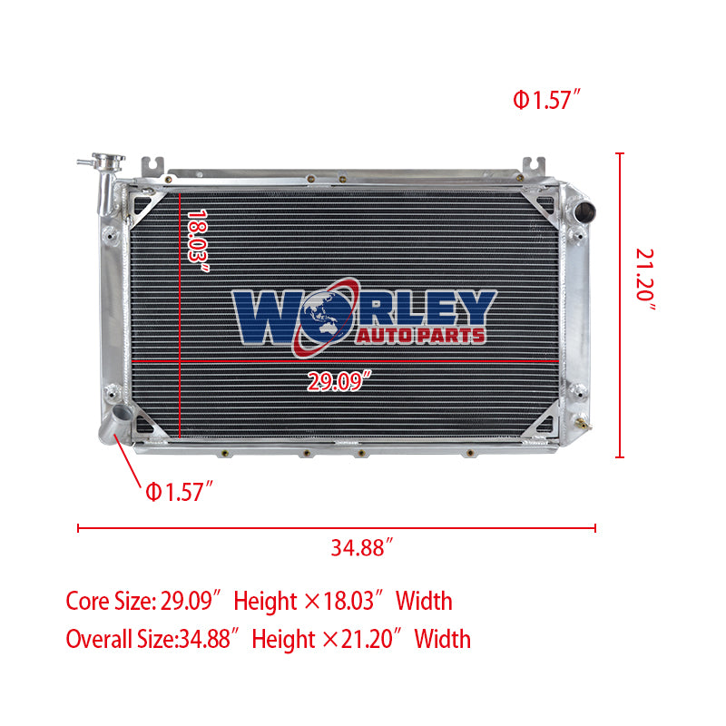 Wolrey Aluminum Radiator Fits Nissan Patrol Safari GQ Y60 2.8 4.2 Diesel RD28 TD42 3.0 AT