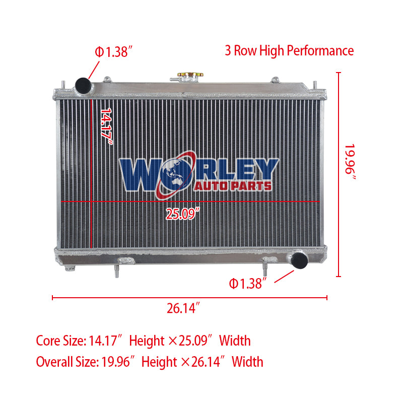 Wolrey Aluminum Radiator Fits Nissan 180SX/200SX/Silvia RPS13/PS13/S14 SR20DET