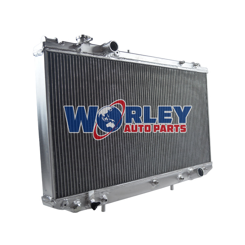Wolrey Aluminum Radiator Fits TOYOTA ARISTO JZS161 2JZ-GTE 3.0L TURBO A/T 1997-2004