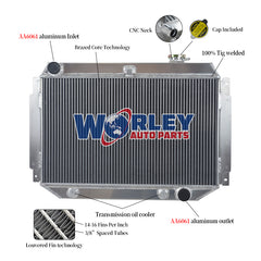 Wolrey Aluminum Radiator Fits HOLDEN Kingswood HG HT HK HQ HJ HX HZ V8 Chev engine