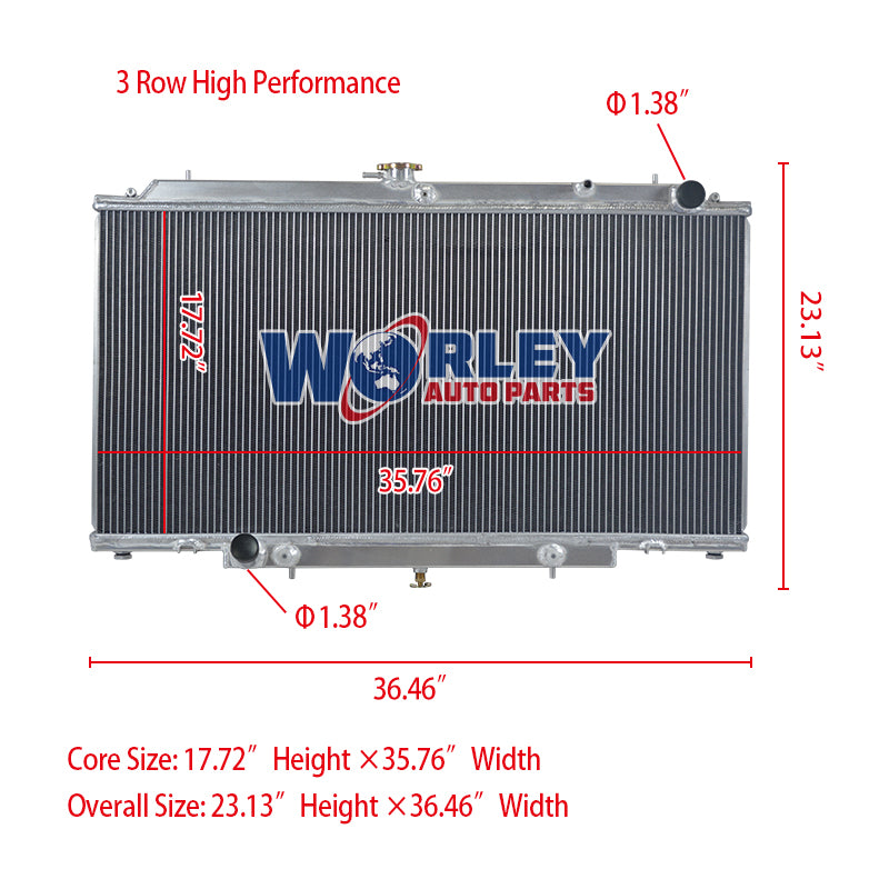 Wolrey Aluminum Radiator Fits Nissan PATROL Y61 GU 2.8 3.0 RD28 ZD30 CR diesel AT
