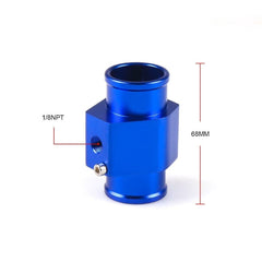 Worley 38mm 1.5" Aluminum Water Temp Temperature Joint Pipe Sensor Gauge Radiator Hose Adapter With 2 Clamps