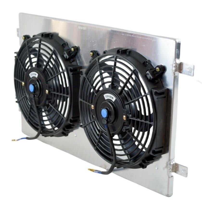 GPI Aluminum Radiator Shroud With Thermo Fans For Holden HQ HJ HX HZ 253/308 V8 & Chevy Engine