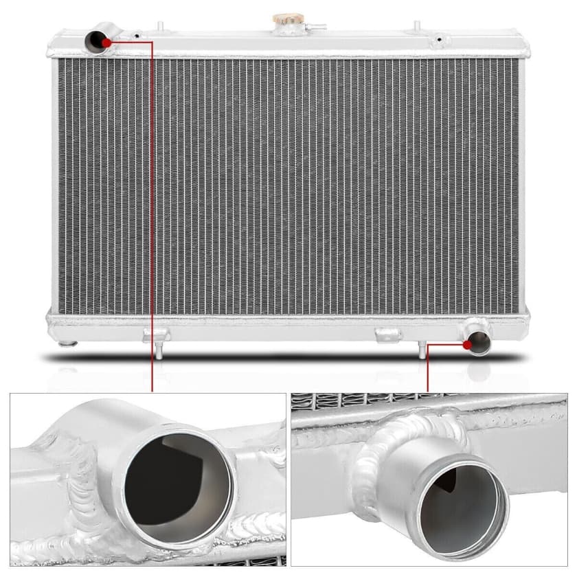 Worley Aluminum Radiator For Nissan Silvia S13 SR20DET 1989 1990 1991 1992 1993 1994