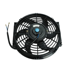 Worley Universal 1/2 PCS Curved Blade Electric Fan 10" inch 12V Volt with Mounting Fan Kit