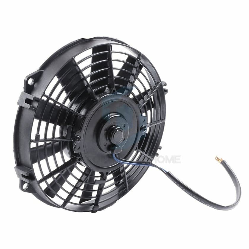 Worley Universal 1/2 PCS Curved Blade Electric Fan 14" inch 12V Volt with Mounting Fan Kit