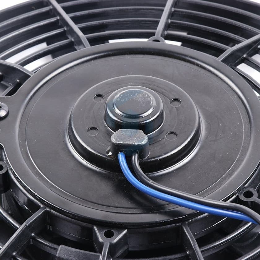 Worley Universal 1/2 PCS Curved Blade Electric Fan 14" inch 12V Volt with Mounting Fan Kit