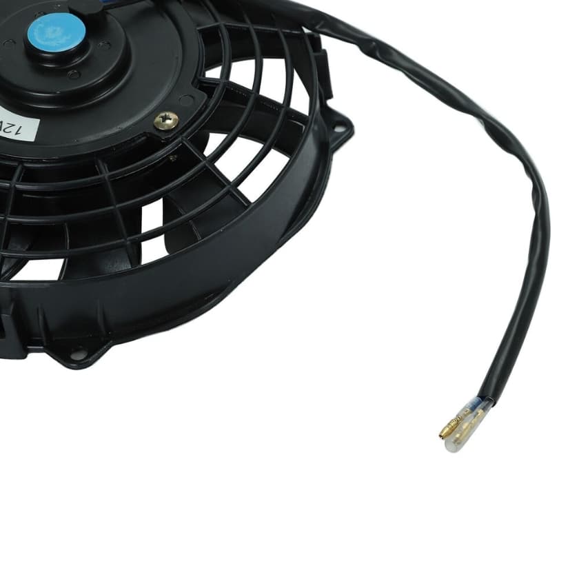 Worley Universal Curved Blade Electric Fan 7" inch 12V Volt with Mounting Fan Kit