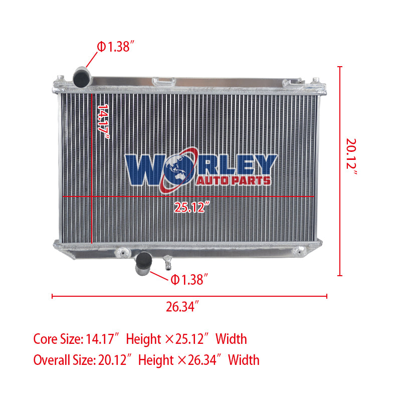 Wolrey Aluminum Radiator Fits Mazda RX8 FE Series1 13B Renesis 1.3L Petrol  MT 2003-2012 2005 2006 2007 2008 2009 2010 2011