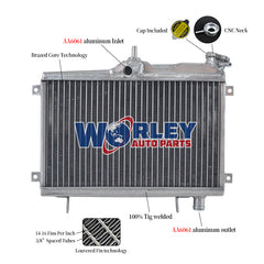 Worley Aluminum Radiator For YAMAHA TDR250 1988-1992 1989 1990 1991 Better cooling